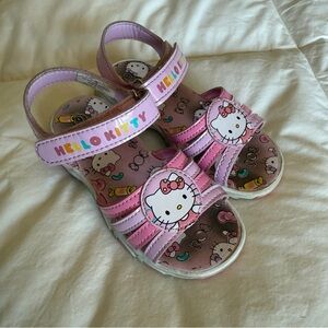 Hello Kitty | Kids Sandals | Size 9 | Pink and White | Light Up